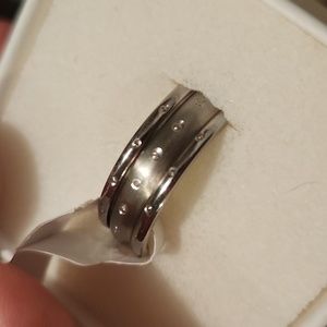NWT! Mens 11.5 stainless steel ring